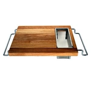 Chef Buddy Sink Cutting Board Wood Basket Extend